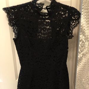 Bb Dokata lace mock neck romper